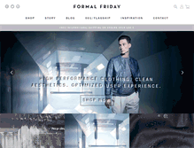 Tablet Screenshot of formalfridayclothing.com